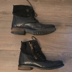 Tara M Loris Leather Boots with Brown Sole